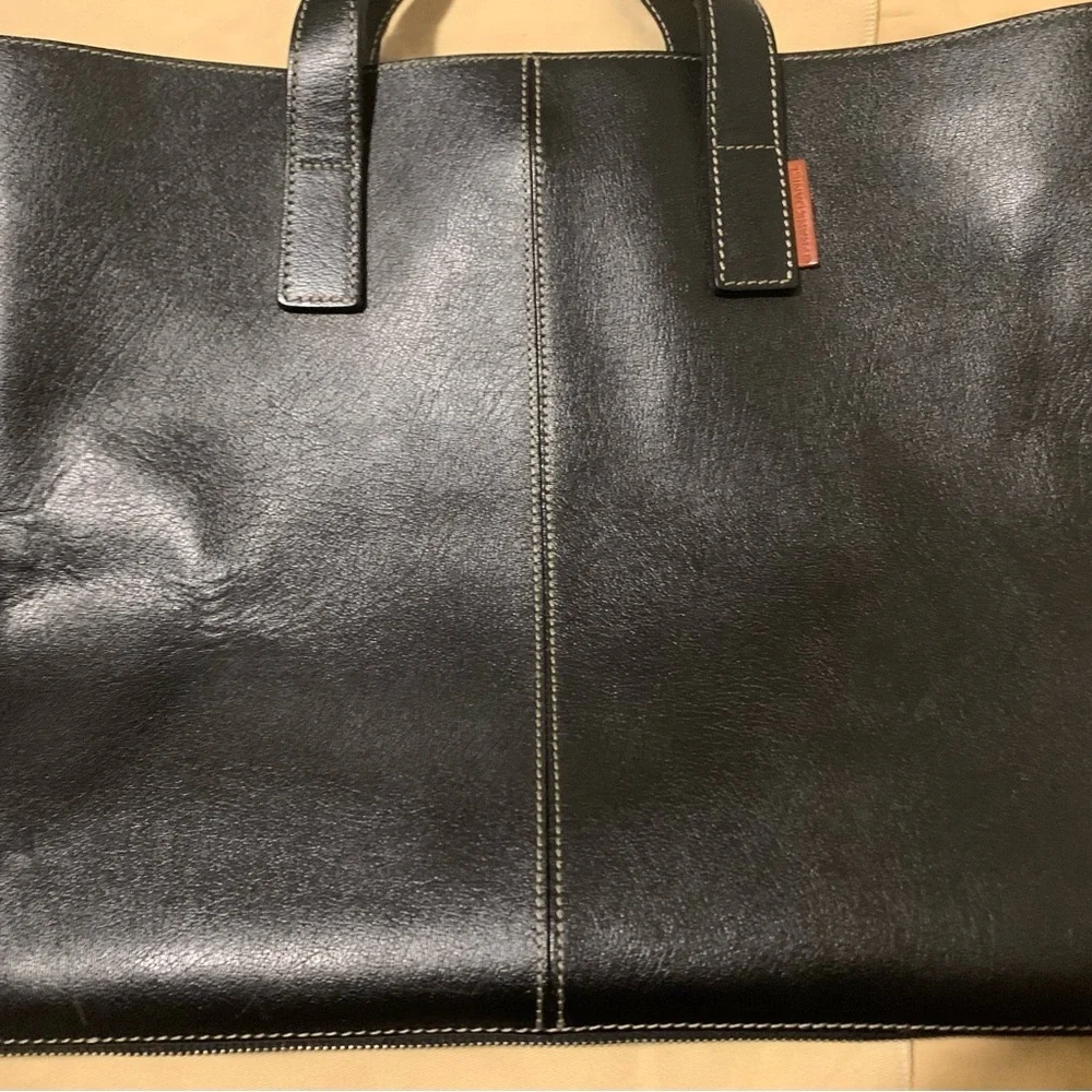Frank Daniel Black Leather Men's Bag